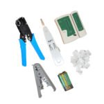 طقم عدة مكون من 24 قطعة متكاملة لسهولة توصيل الشبكات وكابلات الانترنت والتليفونات / موديل TBC400