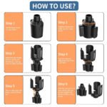 ⁦حامل الاكواب وزجاجات المياه يثبت في السيارة / موديل B14⁩ - الصورة ⁦2⁩