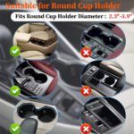 ⁦حامل الاكواب وزجاجات المياه يثبت في السيارة / موديل B14⁩ - الصورة ⁦5⁩