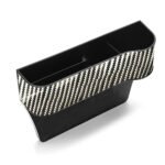 منظم جانبي لمقعد السيارة متعدد الوظائف مناسب لجميع موديلات وانواع السيارات ( قطعة واحدة ) / JJG100 - لون فضي كاربون لامع