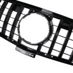 ⁦شبكة سيارة امامية متوافقة مع سيارات مرسيدس ML W166 موديل 2013-2015 GT / لون اسود⁩ - الصورة ⁦2⁩