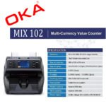 ⁦ماكينة فرز وعد النقود المختلفة وكشف التزوير (دولار - يورو - يوان رنمينبي الصيني - الليرة التركي ) / موديل OKA-MIX102⁩ - الصورة ⁦2⁩