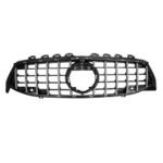 ⁦شبكة سيارة امامية متوافقة مع سيارات مرسيدس CLA W118  موديل 2020 - 2023 GT / لون كروم⁩ - الصورة ⁦4⁩