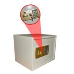 ⁦خزنة نقود فندقية ديجيتال الكترونية مقاومة للحريق والسرقة مع قفل مركب - وزن 9.5 كجم / موديل -3038⁩ - الصورة ⁦4⁩