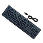 كيبورد سلكي بمنفذ يو اس بي عربي انجليزي ملائم ومريح للعين / موديل K122