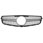 ⁦شبكة سيارة امامية متوافقة مع سيارات مرسيدس CW204  موديل 2008-2014  / لون كروم مرصع⁩ - الصورة ⁦4⁩