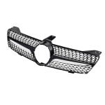 Car front grille compatible with Mercedes CLS W219 Model 2005-2007 / Diamond Black Color