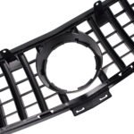 ⁦شبكة سيارة امامية متوافقة مع سيارات مرسيدس ML W166 موديل 2013-2015 GT / لون اسود⁩ - الصورة ⁦6⁩