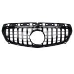 ⁦شبكة سيارة امامية متوافقة مع سيارات مرسيدس A Class W176  موديل 2013-2015 GT / لون اسود⁩ - الصورة ⁦2⁩