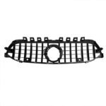 ⁦شبكة سيارة امامية متوافقة مع سيارات مرسيدس A Class W177  موديل 2019-2022 GT / لون اسود⁩ - الصورة ⁦4⁩