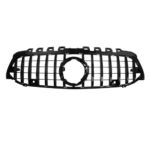 ⁦شبكة سيارة امامية متوافقة مع سيارات مرسيدس A Class W177  موديل 2019-2022 GT / لون اسود⁩ - الصورة ⁦5⁩