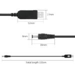 ⁦باور سبلاي USB من بوست لاين، تيار مستمر 5 فولت الى تيار مستمر 12 فولت، كابل خرج سلك طاقة 1 امبير 2 امبير عالي الجودة / للراوتر⁩ - الصورة ⁦3⁩