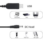 ⁦باور سبلاي USB من بوست لاين، تيار مستمر 5 فولت الى تيار مستمر 12 فولت، كابل خرج سلك طاقة 1 امبير 2 امبير عالي الجودة / للراوتر⁩ - الصورة ⁦8⁩