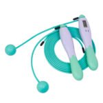 حبل القفز الديچيتال للتمارين واللياقة البدنية عالي الجودة مناسب للرجال والنساء / موديل WES50 - لون ابيض * تركواز