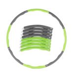 Hula Hoop yoga fitness circuit for women, suitable for all ages / Model TTP10 - Light Green * Grey Color