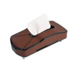 Leather Tissue Box for Car or Home / Model JJB10 - Beaje Color - Image 3