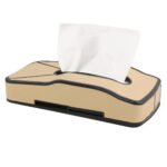Leather Tissue Box for Car or Home / Model JJB10 - Beaje Color