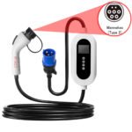 OKA Electric Car Charger Compatible with All Electric Cars 7 KW - 32 Amp - 250 Volt ( Type2 portable EV charger ) / Model YYU70 - Image 2