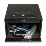 ⁦خزنة نقود ديجيتال الكترونية مقاومة للحريق والسرقة مع قفل مركب وبصمة اصبع ( Biometric Lock ) 13.5 * 30.4 * 25.4 سم/ 5.9 كجم – موديل 55B20⁩ - الصورة ⁦5⁩