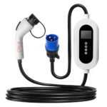 OKA Electric Car Charger Compatible with All Electric Cars 7 KW - 32 Amp - 250 Volt ( Type2 portable EV charger ) / Model YYU70