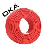 OKA High Quality 100M Single Core 4mm Solar PV DC Cable / SSF Model – Red