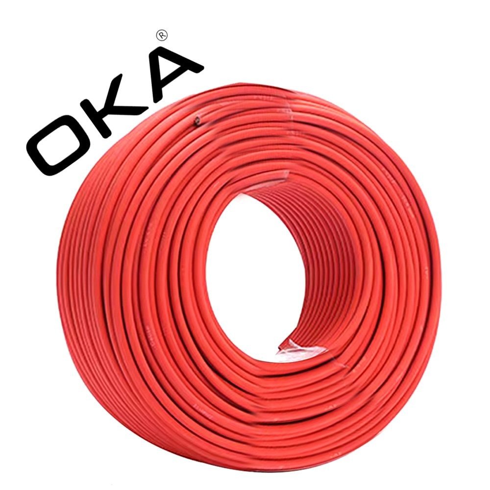 DHSJsahdjhjkhjkbbbbnmjdywqudwqtw OKA High Quality 100M Single Core 6mm Solar PV DC Cable / SSF Model – Red - Image 1