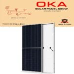 2 single sided solar panels – 580 watts
