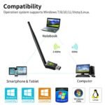 USB WiFi Wireless 4 Dual Band 300Mbps 2.4G - Image 2