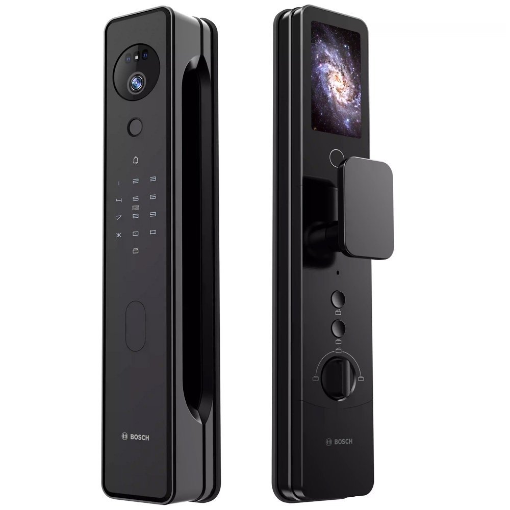 dsa4d64sa56d456q4w56 BOSCH Smart Lock Calon suitable for all doors works with fingerprint, password, key and blade and can be controlled through mobile / Model FU8 - Image 1