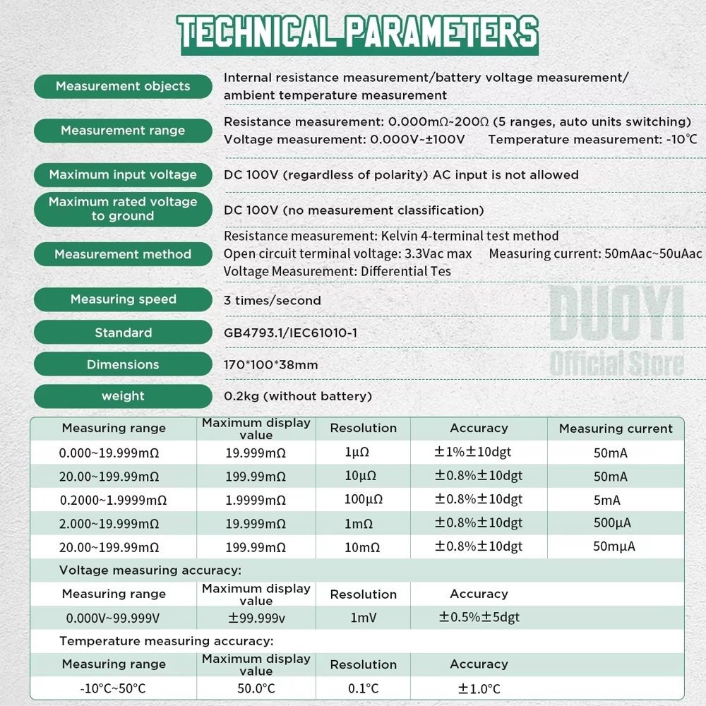 fsdggfdsgfsdgfsdgfsd Battery Internal Resistance Tester Model / DY223 - Image 7