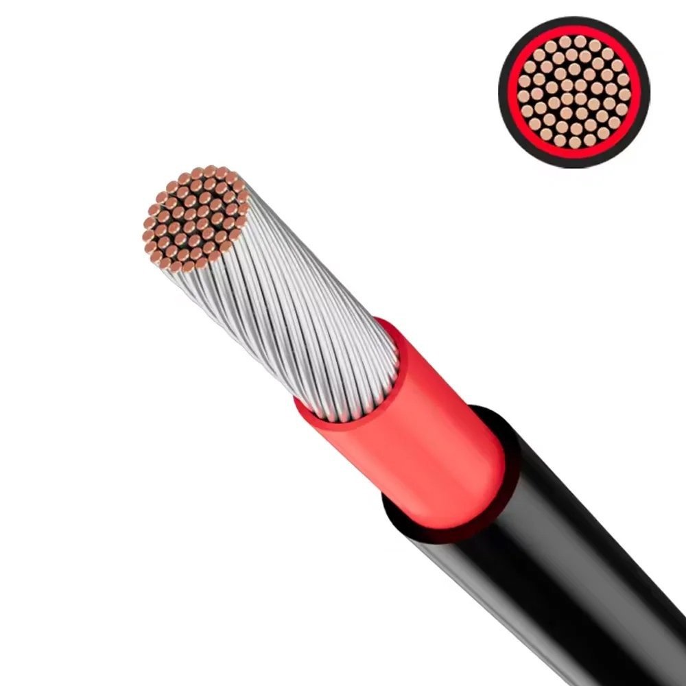 gredrhgrhhghfghgfhfghfghfghfghfg اوكا كابل DC طاقة شمسية الكهروضوئية أحادي 4 مللي عالي الجودة 100 متر / موديل SSF – لون اسود - الصورة 3