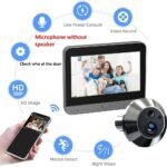 Smart magic eye 1080P WiFi Smart Door Peephole Camera with 4.3 in LCD Screen IR Night Motion Detection & 120° Wide Angle Wireless Video Doorbell for Home - Image 2