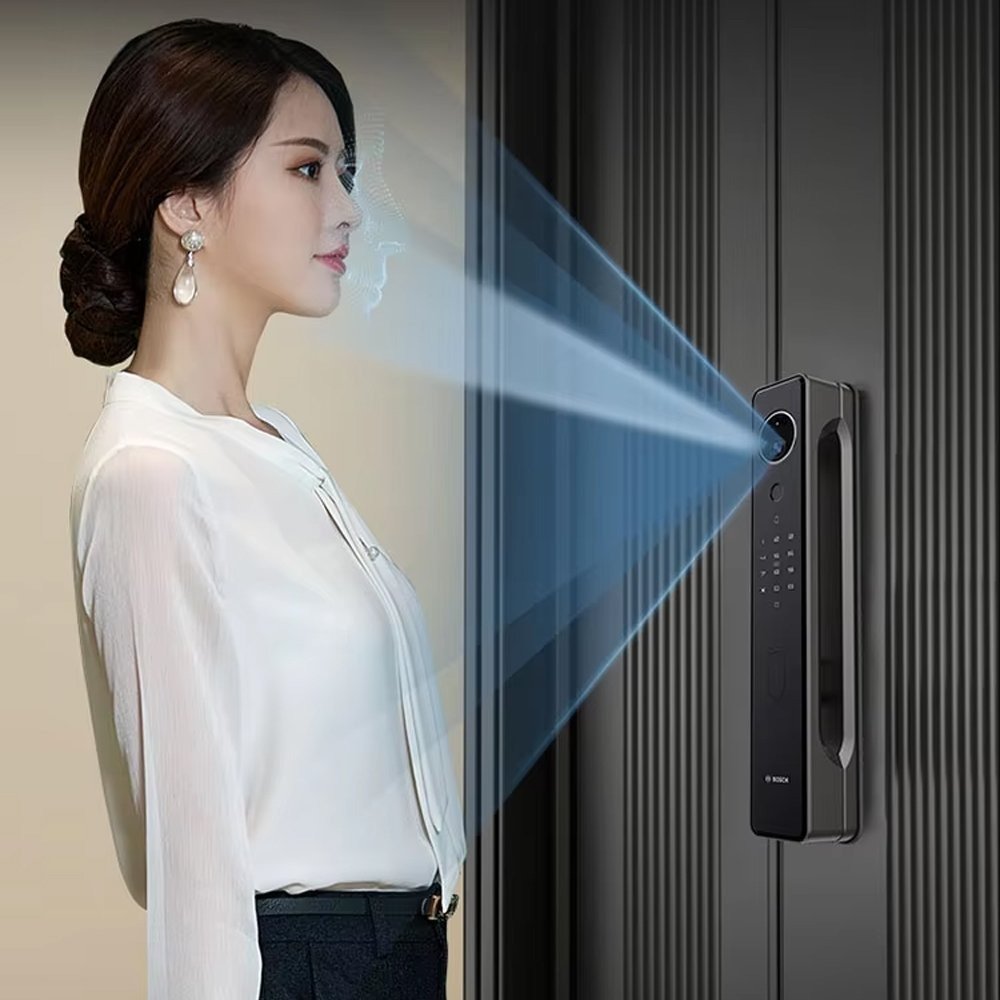 sa5d6x45s6a4cf5dsa1fv5ds4g56r BOSCH Smart Lock Calon suitable for all doors works with fingerprint, password, key and blade and can be controlled through mobile / Model FU8 - Image 8