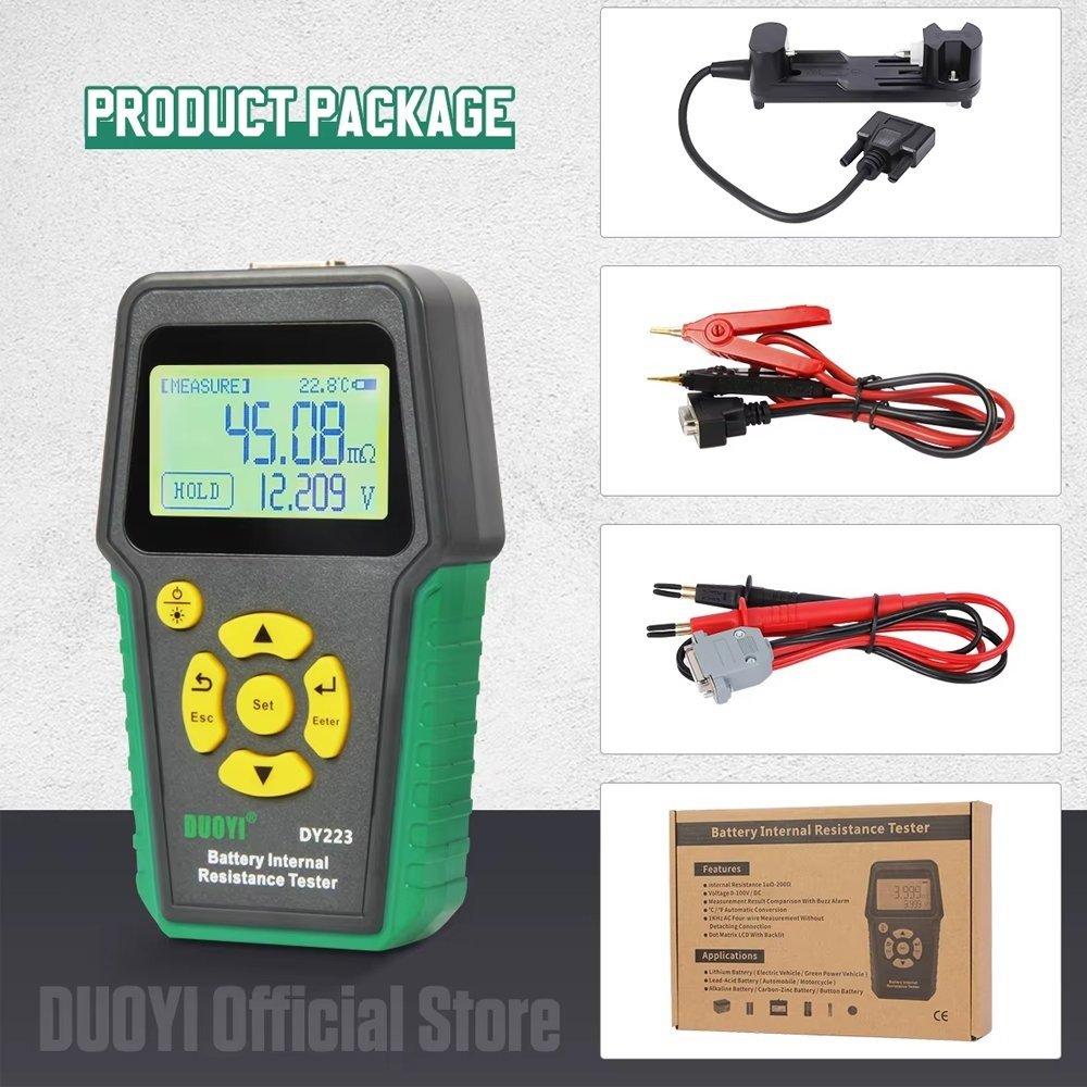 ل Battery Internal Resistance Tester Model / DY223 - Image 1