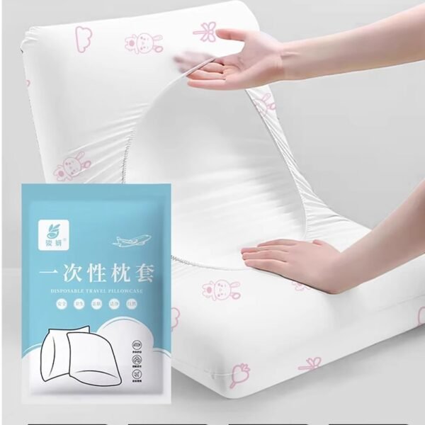 Disposable pillow case suitable for travel 2 pieces