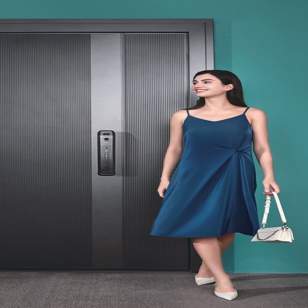 fdsggkjsdhh PHILIPS Smart Lock Calon suitable for all doors works with fingerprint, password, key and blade and can be controlled through mobile / Model DDL709 - Image 2