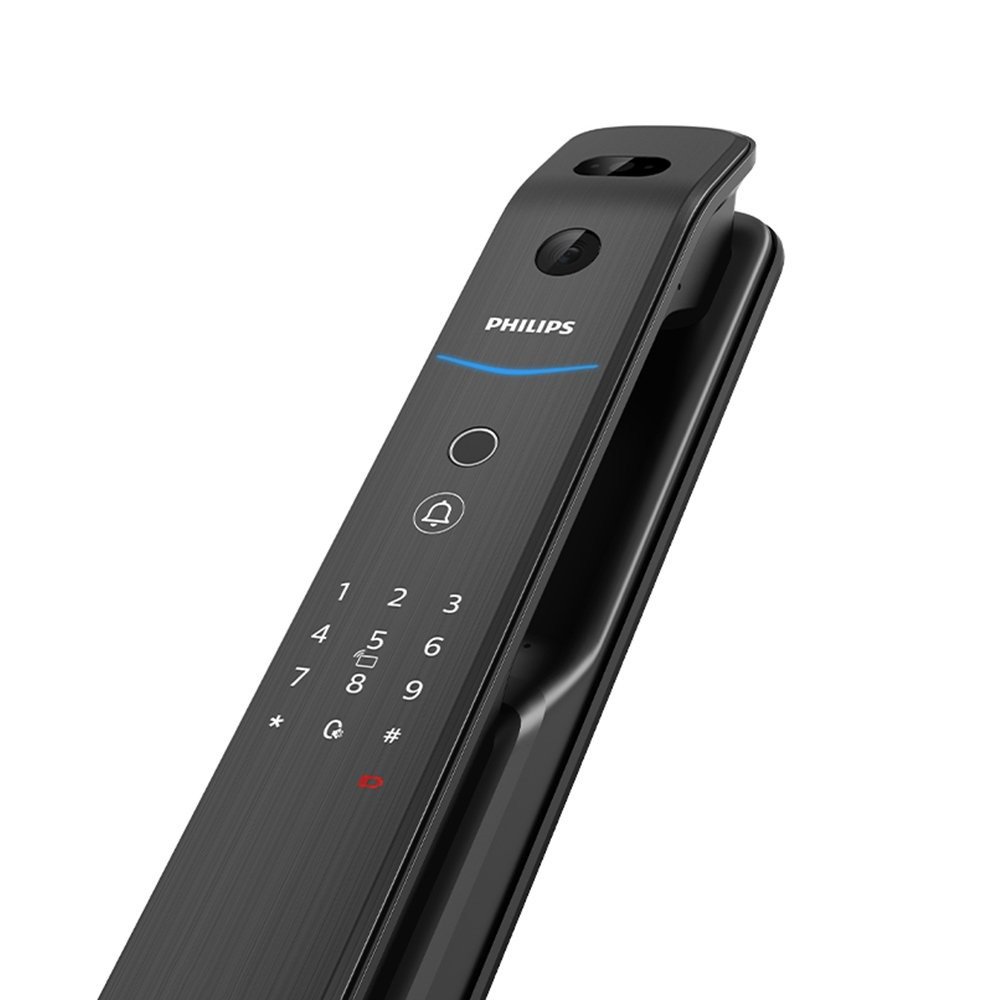 ikdsfgklfshjdojfhs PHILIPS Smart Lock Calon suitable for all doors works with fingerprint, password, key and blade and can be controlled through mobile / Model DDL709 - Image 1