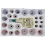 Cupping Cup Set with Pumping Handle, 24 Therapeutic Pieces