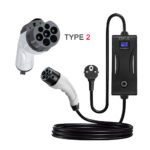 Oka Portable Electric Vehicle (EV) Charger Type2, Dustproof and Water Spray Resistant, 16 Amp, 3.5 kW / Portable Mode2