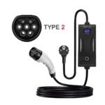 Oka Portable Electric Vehicle (EV) Charger TYPE2, Dustproof and Water Spray Resistant, 16 Amp, 3.5 kW / Portable Mode2