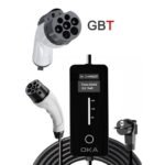 Oka Portable Electric Vehicle (EV) Charger GBT, Dustproof and Water Spray Resistant, 16Amp, 3.5Kw/ Model:TurboVolt