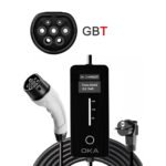 Oka Portable Electric Vehicle (EV) Charger GBT, Dustproof and Water Spray Resistant, 16Amp, 3.5Kw/ Model:TurboVolt