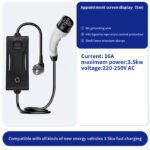 Oka Portable Electric Vehicle (EV) Charger GBT, Dustproof and Water Spray Resistant, 16 Amp, 3.5 kW / Portable Mode2 - Image 4