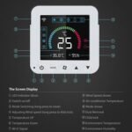 Universal Smart Thermostat for Remote Control of Air Conditioner with Color Backlight LCD Display and Temperature and Humidity - Image 2