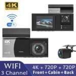 Smart Dash Cam with 3 shooting directions, 2.0-inch HD screen, supports continuous loop recording and memory cards up to 128GB with auto power on/off function - Image 7