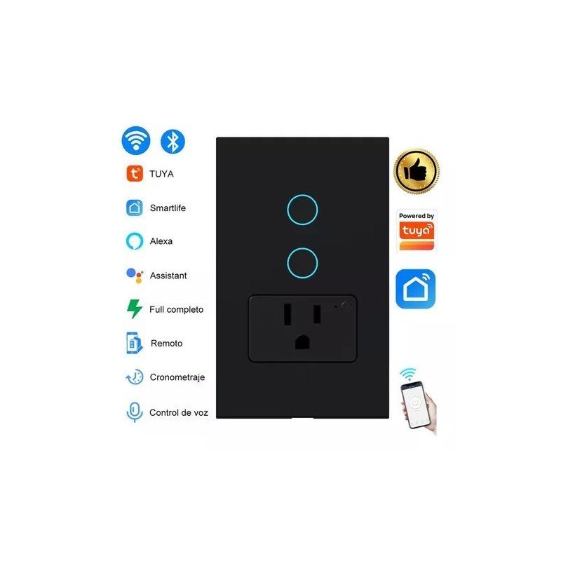 Wifi Plug 2 Smartlife Smart Switch Alexa Black - Image 2