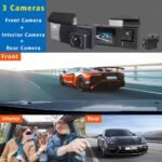 Smart Dash Cam with 3 shooting directions, 2.0-inch HD screen, supports continuous loop recording and memory cards up to 128GB with auto power on/off function - Image 8